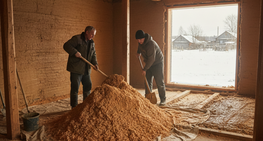 Минвата и пенопласт отдыхают: старинный способ утепления, который работает до сих пор