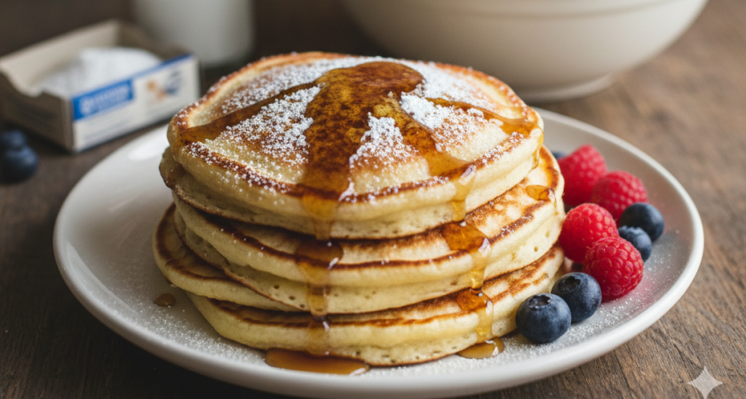 Балую семью на завтрак пышными оладьями: 3 добавки для пухового теста - золотые оладушки "растут" сами на сковороде