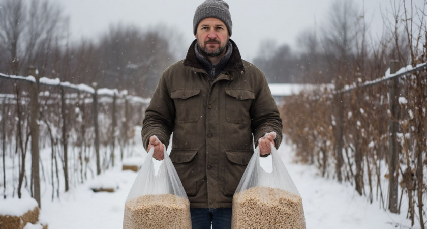 3 крупы из магазина заменяют мне тонну навоза. Раскидываю зимой по снегу, весной удобрения не покупаю