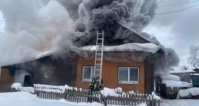 В Нагорском районе один человек погиб во время мощного пожара