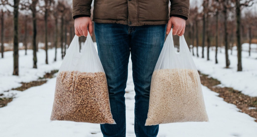 3 крупы из магазина заменяют мне тонну навоза. Раскидываю зимой по снегу, весной удобрения не покупаю