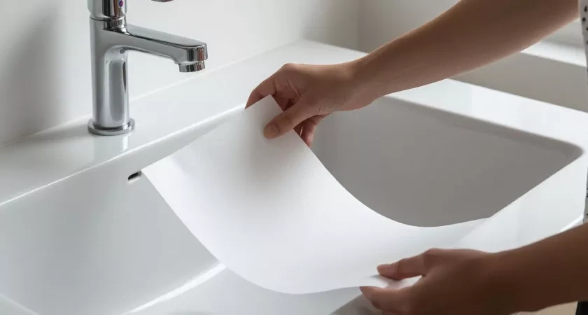 Когда уезжаю из дома, всегда кладу в раковину стакан и лист бумаги: радуюсь своей смекалке