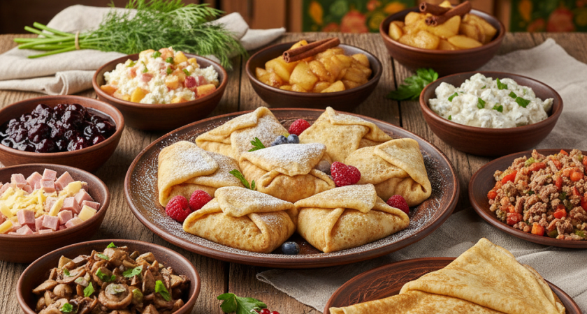 Вкусные начинки для блинов - и сладкие, и соленые: секрет от шеф-повара на Масленицу