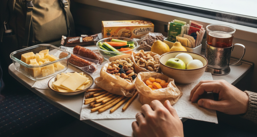 Забудьте про "Доширак": опытные путешественники рассказали, какие продукты лучше взять в поезд, если ехать дольше суток