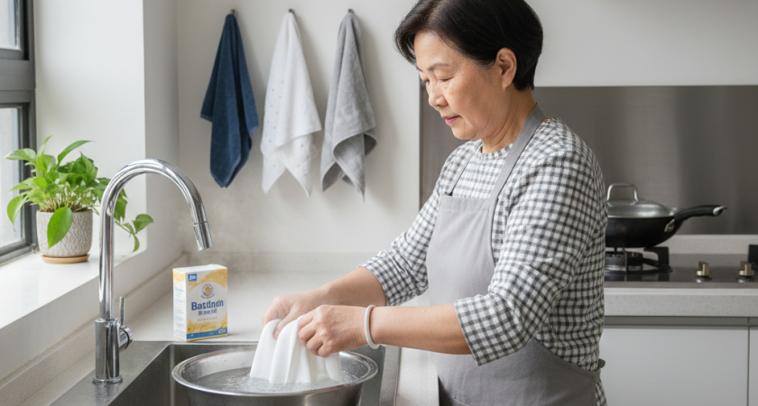 Почему у китайцев кухонные полотенца и тряпки всегда чистые и приятно пахнут: запомните одну простую хитрость