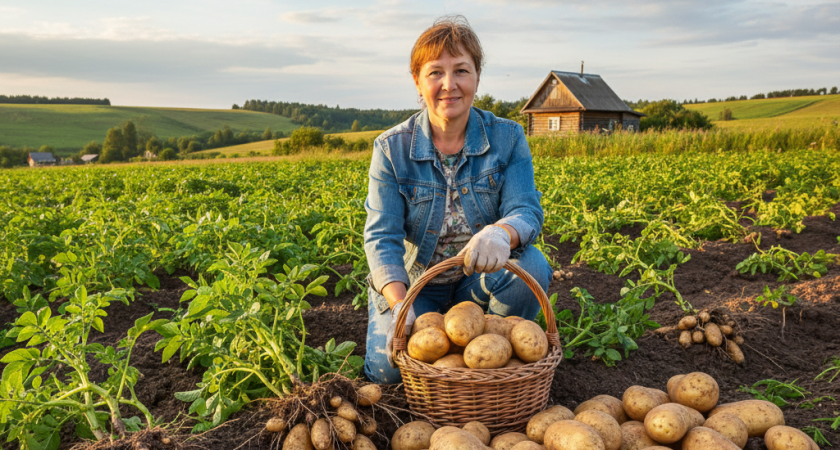 Планировал на себя, а хватило и на продажу: чудо-сорт картофеля - растет, как на дрожжах