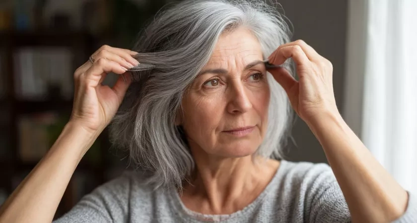 3 ложки в стакан кефира - и на седину: волосы нальются цветом, а пряди - здоровьем