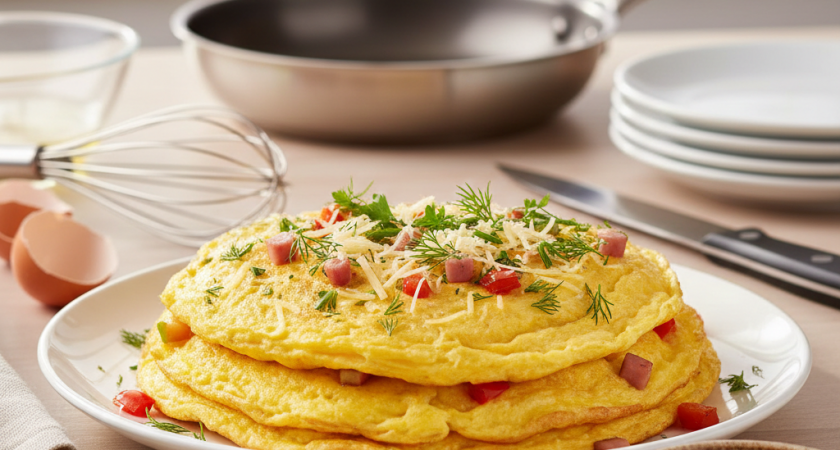 Заменяю молоко в омлете одним продуктом и получаю необычайную нежность: хитрость приготовления от шеф-повара