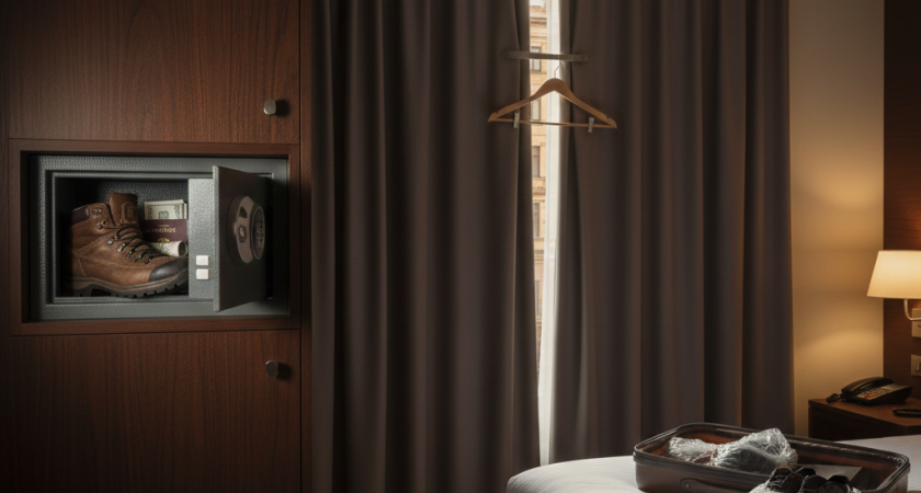 Прячу ботинок в сейф гостиничного номера - странный лайфхак стал настоящим спасением в путешествии