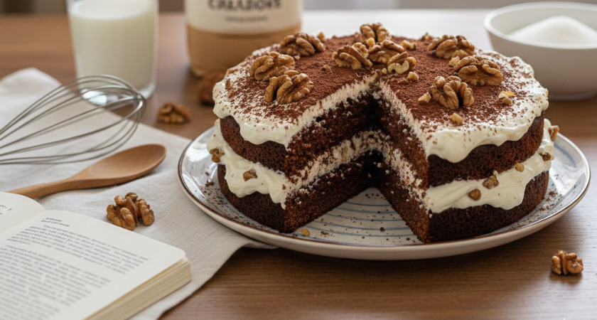 Торт "Три стакана": смешиваю ложкой - и сразу в духовку: нежный, мягкий - просто тает во рту