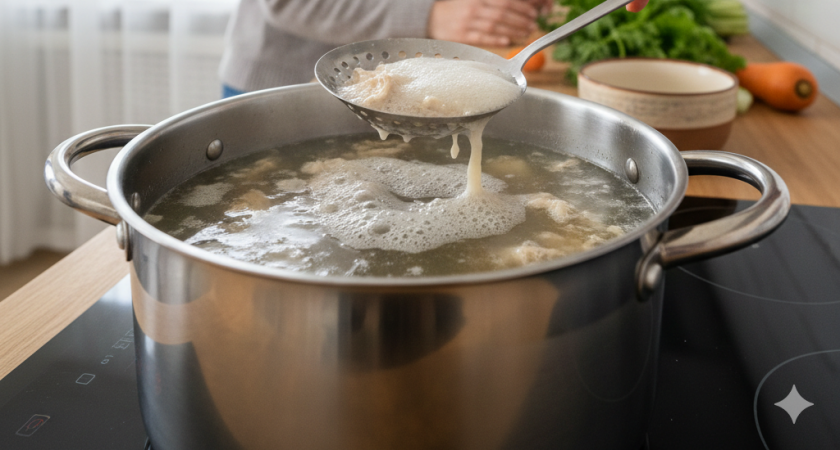 Нужно ли снимать темную пену при варке мяса - запомните раз и навсегда