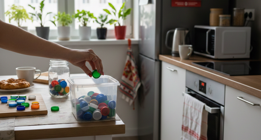 Больше не выбрасываю крышки от пластиковых бутылок - вот как использую их на кухне