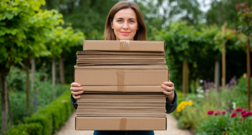 Как я использую картон на даче: забираю бесплатно в магазинах и решаю сразу три проблемы