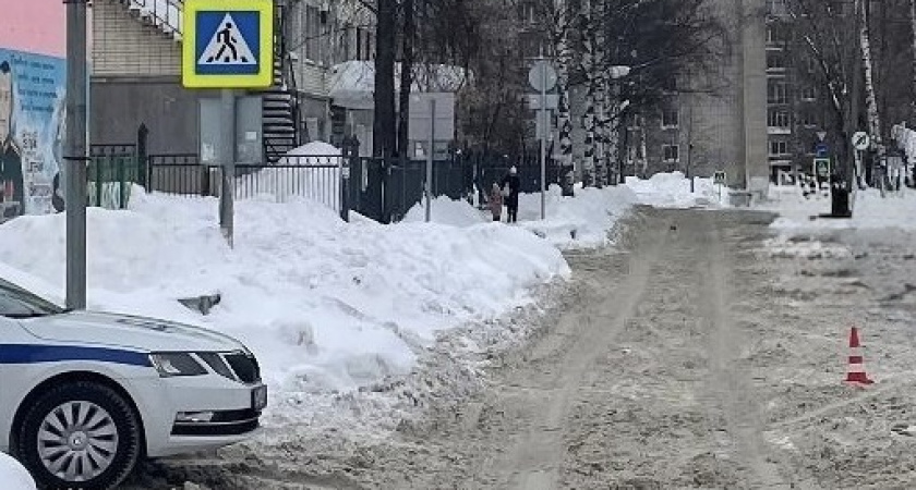 Иномарка сбила 11-летнего мальчика прямо у школы на улице Красина в Кирове