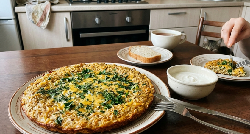 1 стакан овсянки и 2 яйца - вкуснейший завтрак готов: домашние умяли за секунду