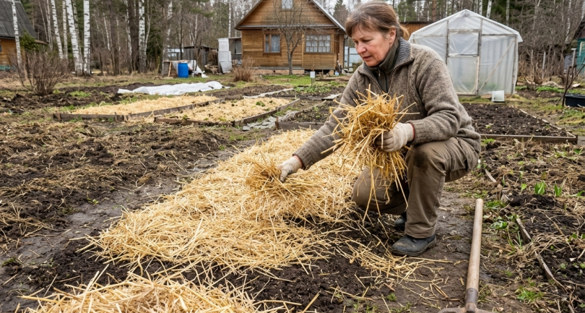 Лучше навоза и компоста: после схода снега раскидываем на все грядки - и почва дышит, как пуховое одеяло