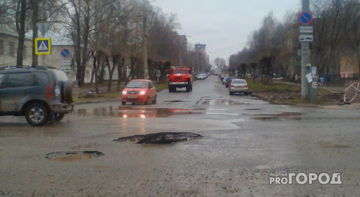 Ремонт кировских дорог приостановили из-за дождя