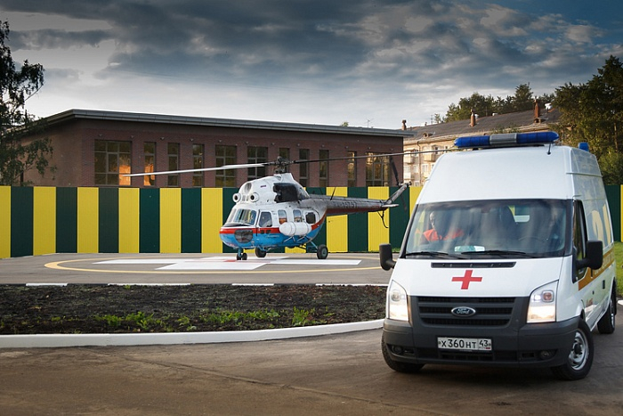 В Кировской области появился вертолет с медицинским оборудованием