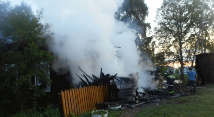 При пожаре в Слободском погиб 9-летний ребенок