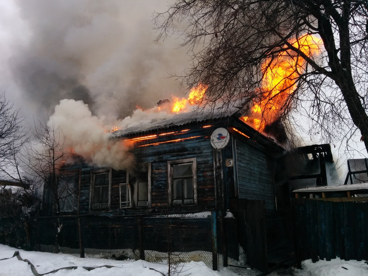 В Кировской области сгорел дом беженцев из Украины