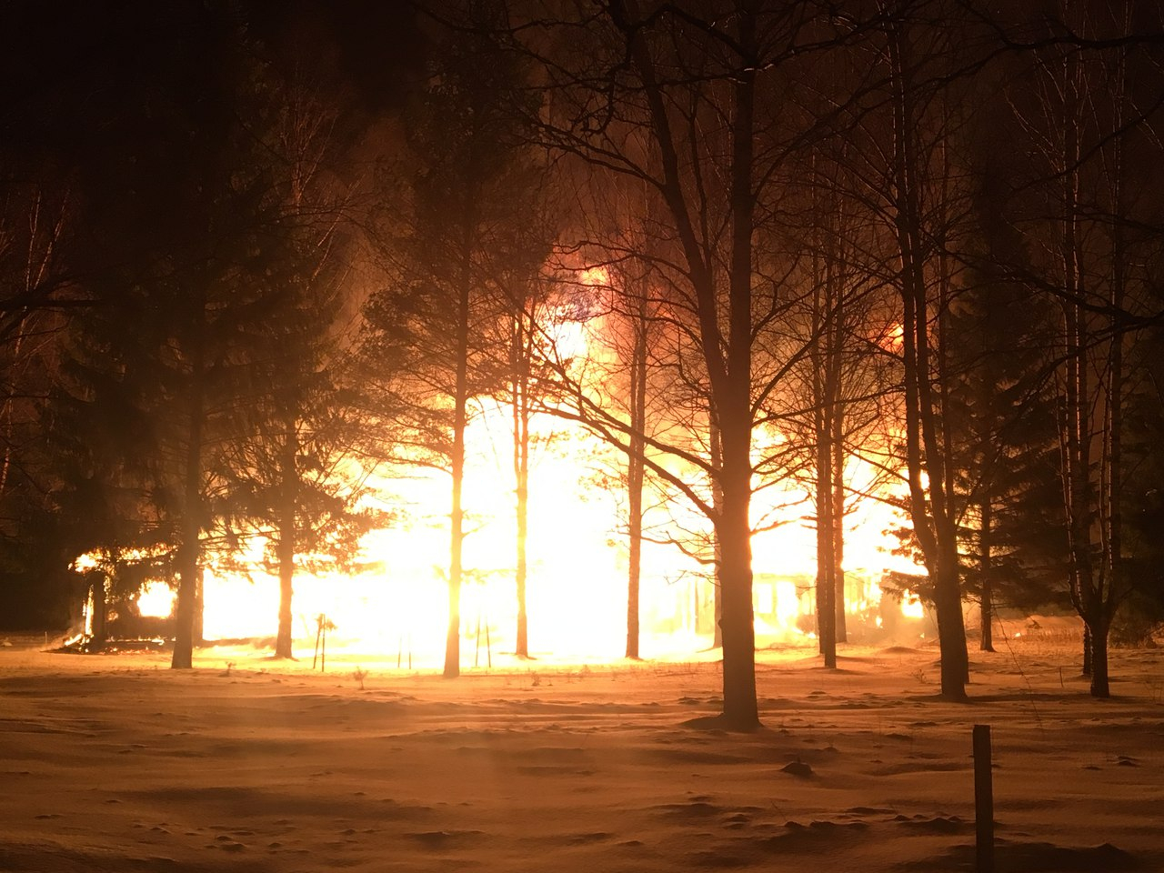 В Кировской области произошел серьезный пожар