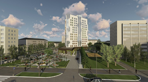 Проект высотки напротив цирка в Кирове принят градостроительным советом