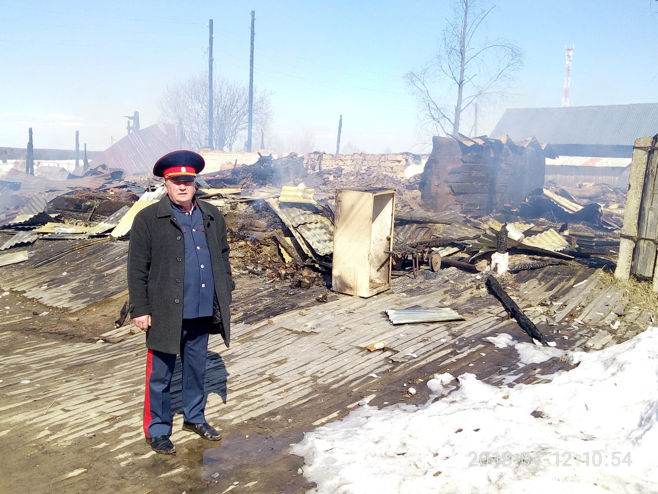 В Кировской области дотла сгорело здание казачьей православной общины