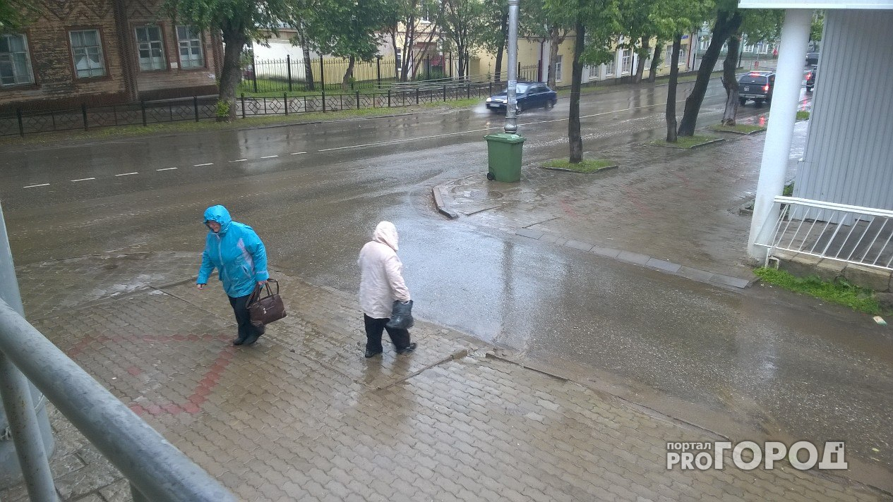 На юге Кировской области пройдут сильные дожди
