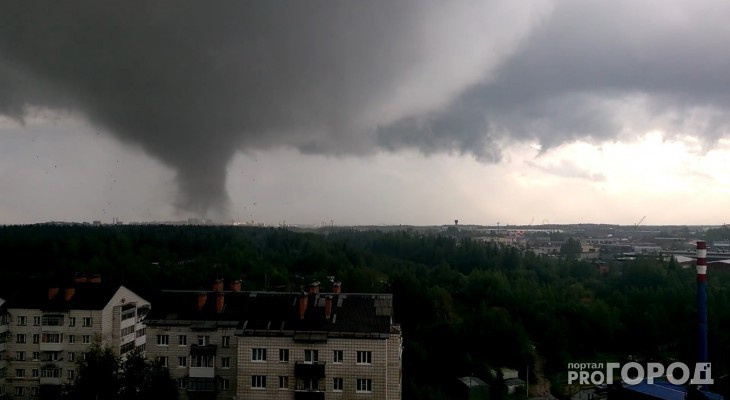 В Кировской области прогнозируют торнадо, шквалистый ветер и град