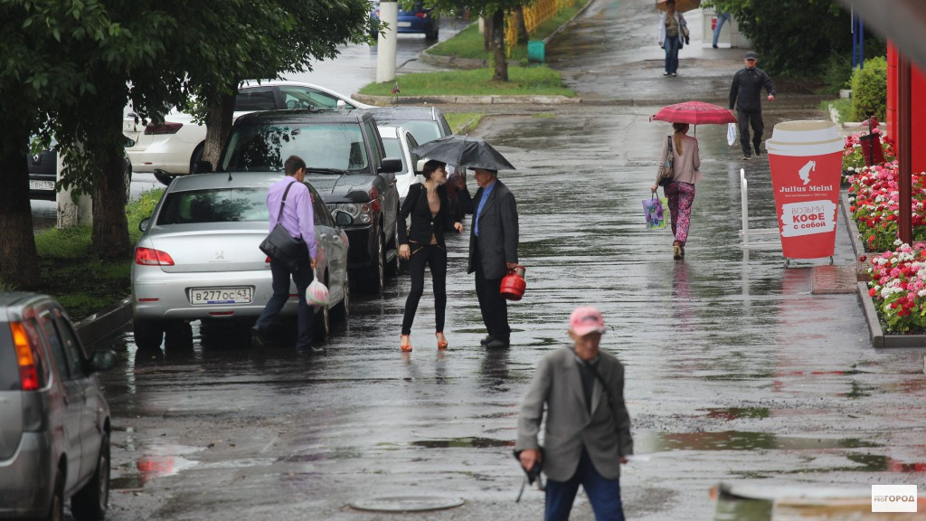 В Кирове предстоящая неделя будет теплой, но дождливой