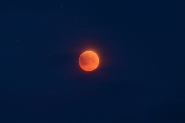 Фоторепортаж из соцсетей: кировчане поделились фотографиями лунного затмения