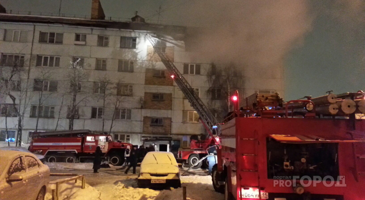 Из-за неисправного водонагревателя ночью вспыхнула квартира в центре Кирова
