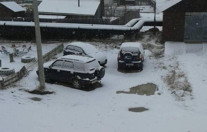 На севере Кировской области выпал снег