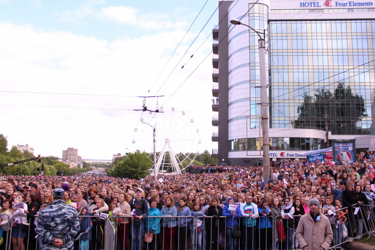 На концерт в День города в Кирове пришли 52 тысячи зрителей
