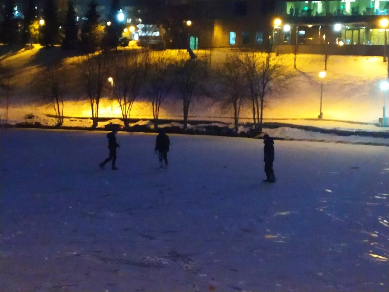 Дети на льду пруда в центре Кирова: в МЧС рассказали, безопасно ли это