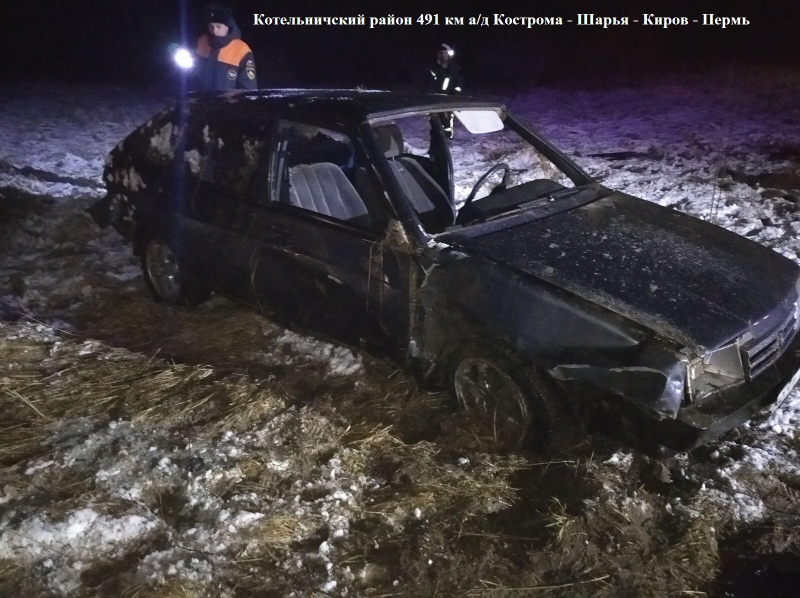 В Котельничском районе водитель скрылся с места ДТП, в котором пострадал его пассажир