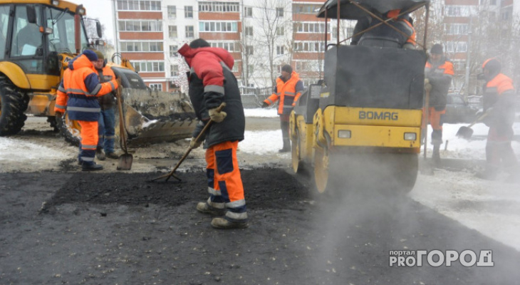В Кирове ремонт 14 дорог приостановили из-за плохой погоды