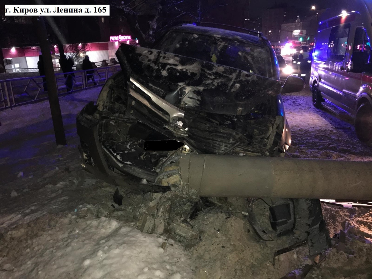 Водитель был пьян: появились подробности ДТП на Ленина, где иномарка снесла опору ЛЭП
