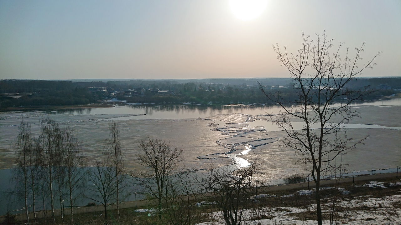 Река вятка зимой