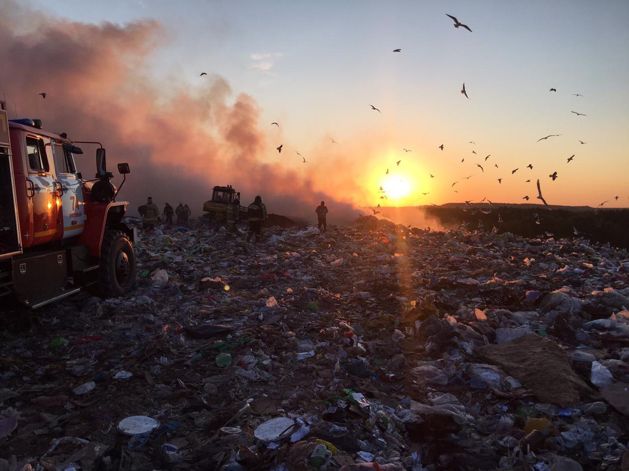 Пожар на мусорном полигоне в Лубягине: кто виноват и что делать?