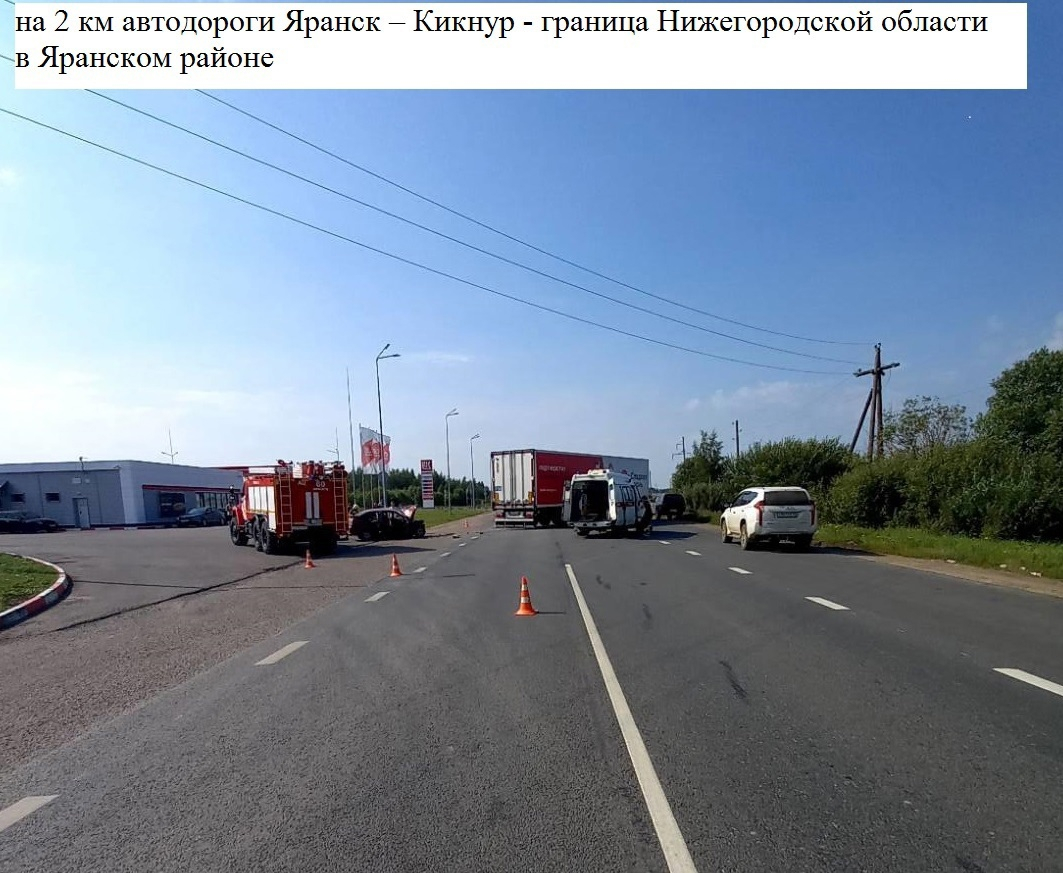 В Кировской области Scania въехала в ВАЗ: водитель легковушки погиб