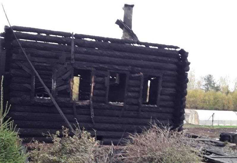 В Шабалинском районе сгорел жилой дом
