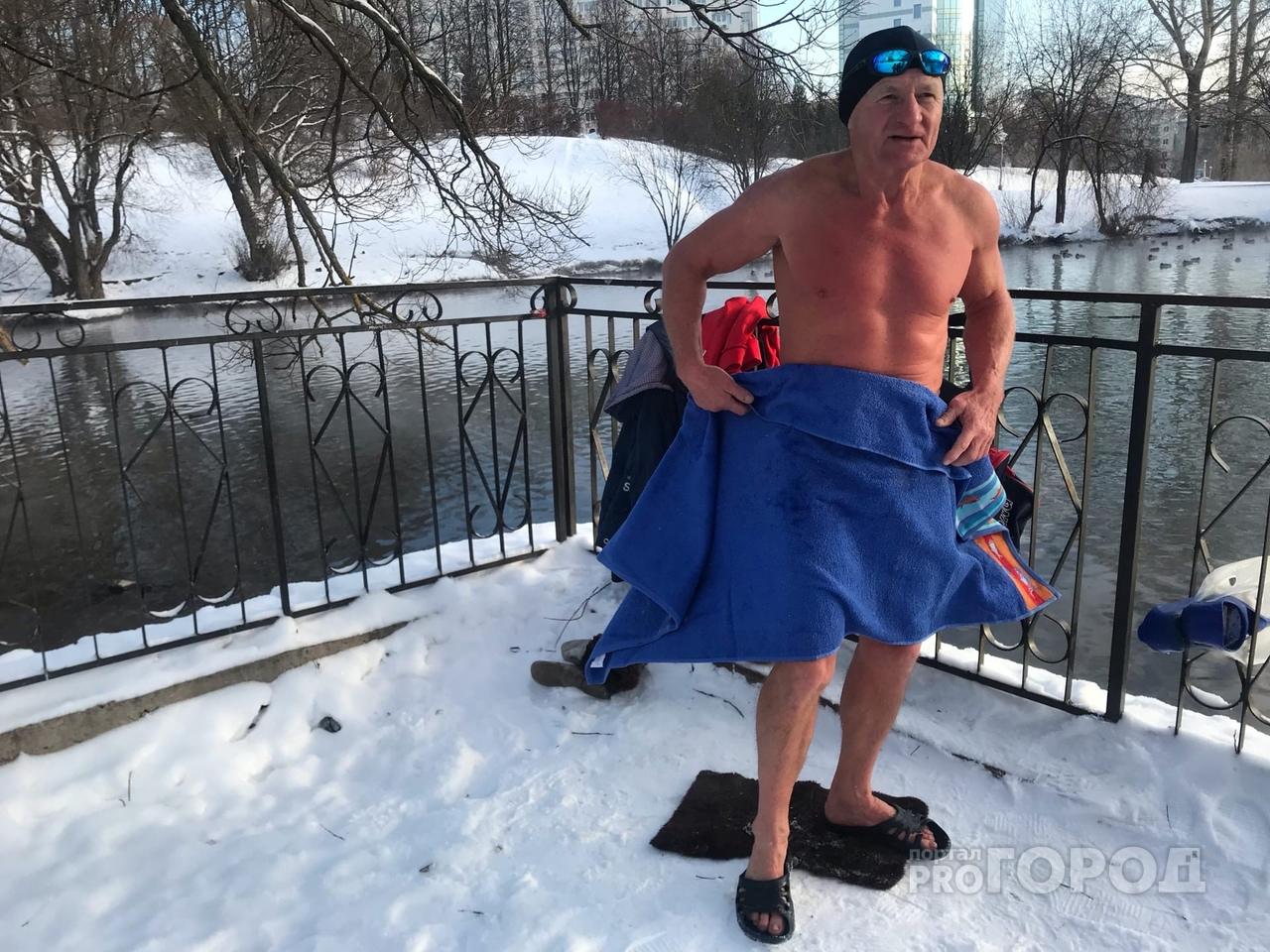«Отжимаюсь по 300 раз ежедневно»: кировский ветеран о спорте и зимнем плавании