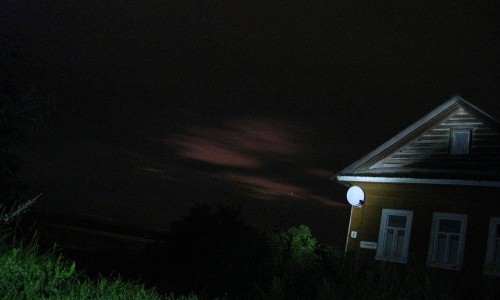 Сегодня ночью в Кировской области наблюдали полярное сияние