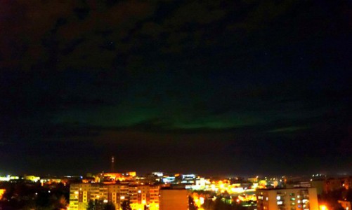 Ночью в Кирове наблюдали полярное сияние