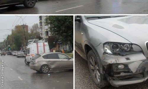 Аварийный день: с разницей в 20 минут на Воровского столкнулись четыре иномарки