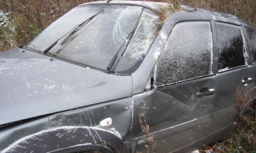 В Кировской области на трассе перевернулась «Шевроле Нива»