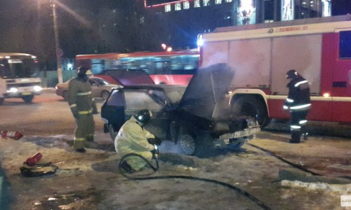 Утром на улице Московской горели три машины