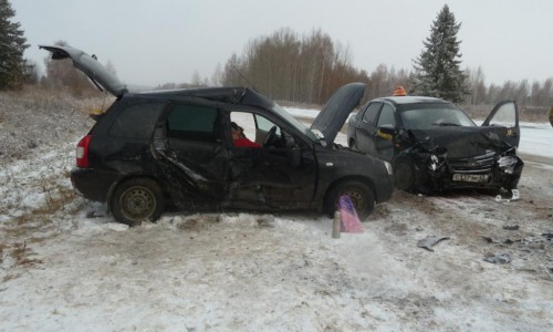 В Уржумском районе произошла авария: пострадали пять человек