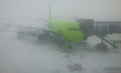 Из-за снегопада рейс в Киров задержали на 5 часов